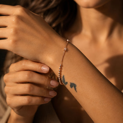 Rose Gold Stars Bracelet