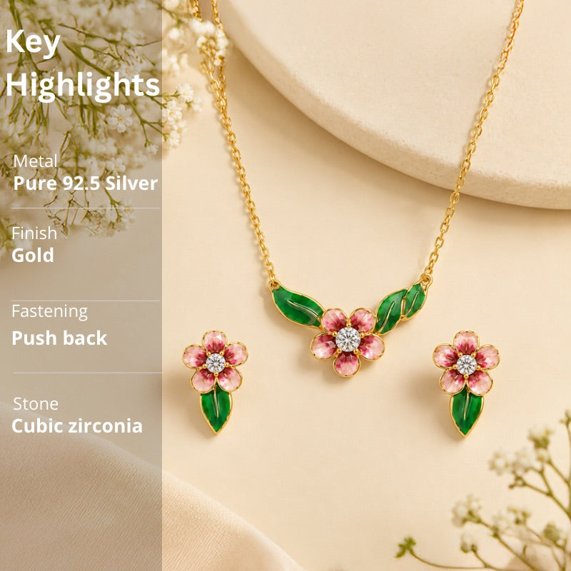 Silver Flower Necklace