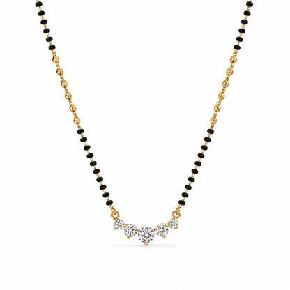 Minimal Mangalsutra in 925 Sterling Silver (Gold Finish)