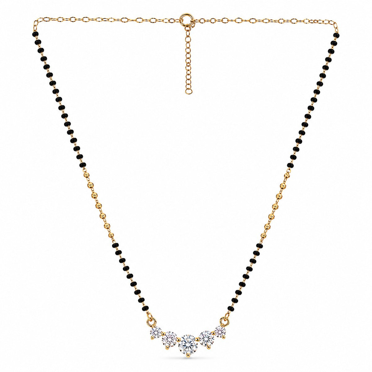 Minimal Mangalsutra in 925 Sterling Silver (Gold Finish)