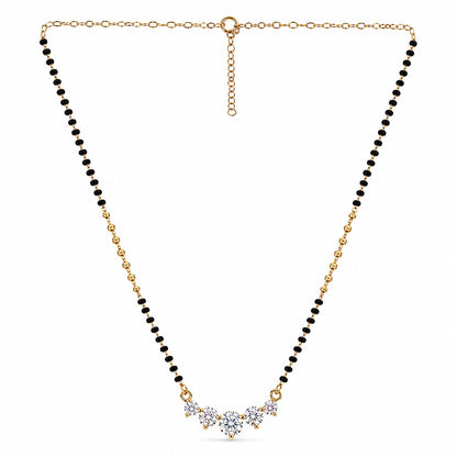 Minimal Mangalsutra in 925 Sterling Silver (Gold Finish)