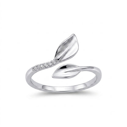 925 Silver Leaf Ring