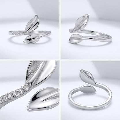 925 Silver Leaf Ring