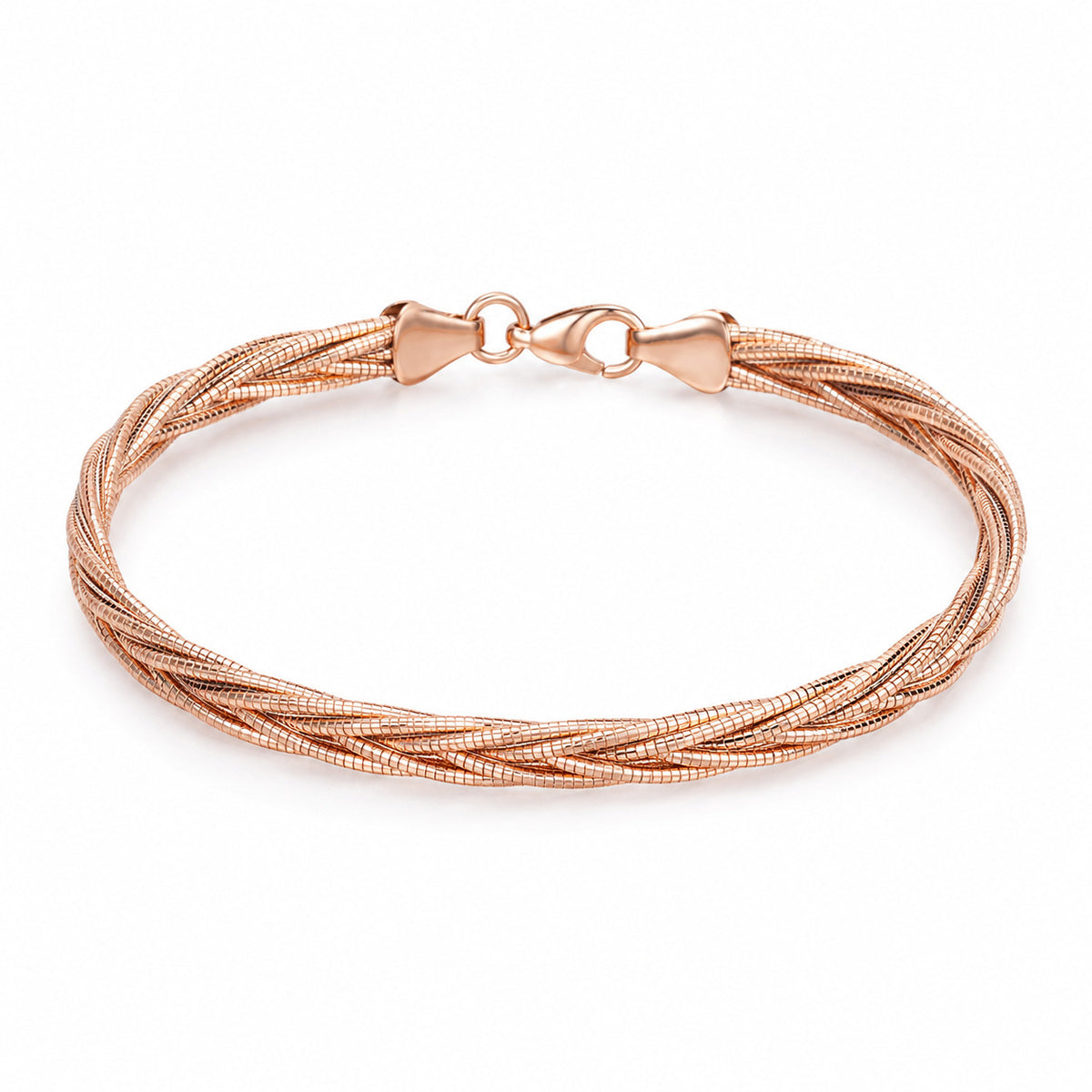 Weaving Rose Gold Bracelet