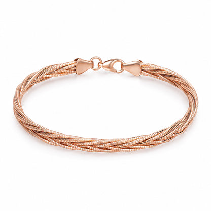 Weaving Rose Gold Bracelet