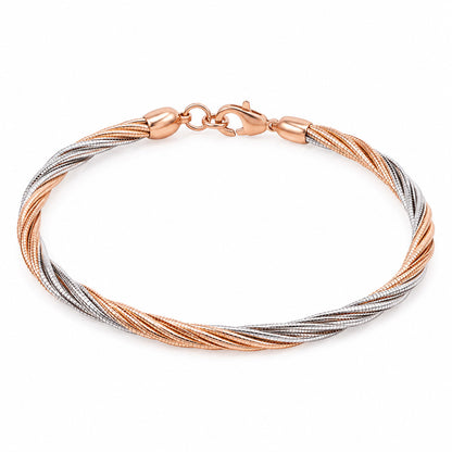Two Tone Silver Bracelet