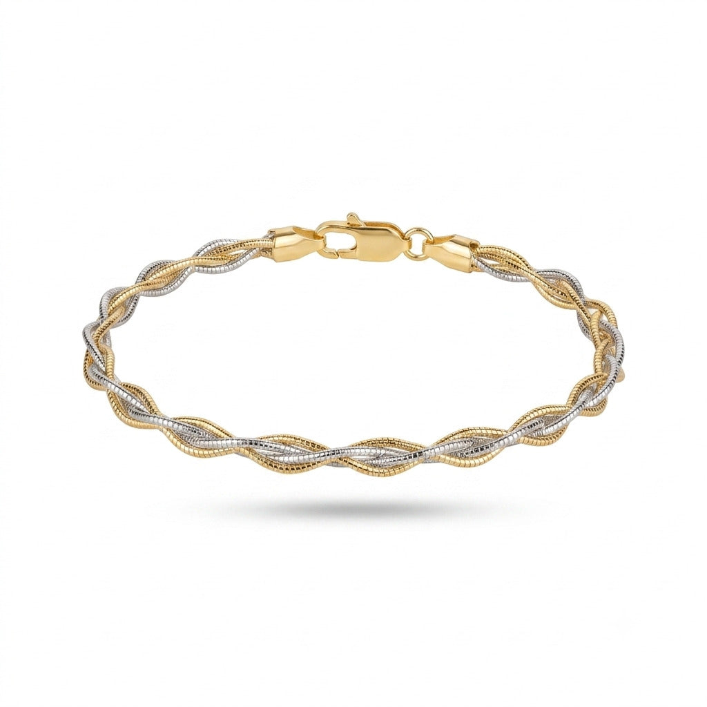 Weaving Gold Bracelet