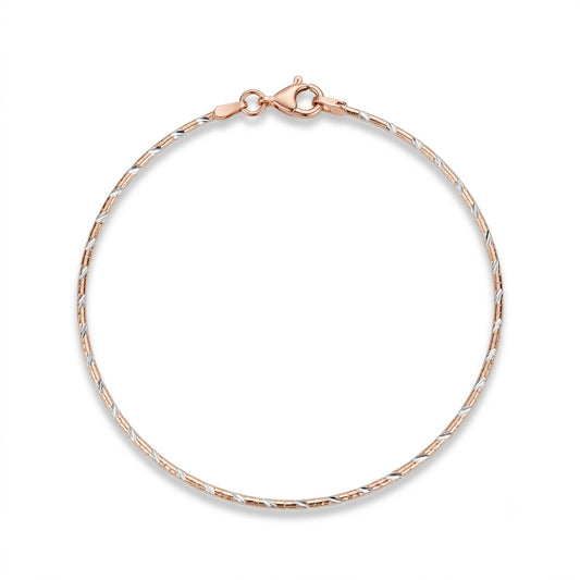 Sleek Rose Gold Bracelet