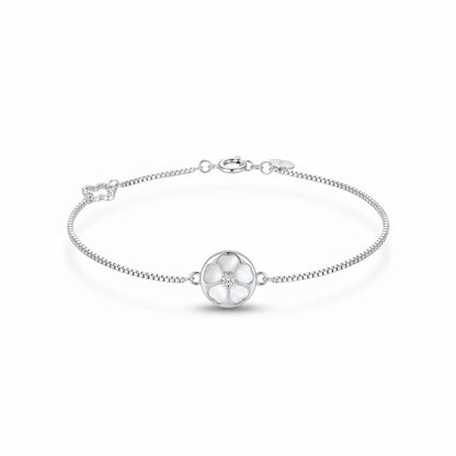 Silver Floral Bracelet